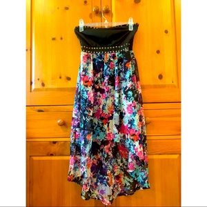 Floral High-Low Dress